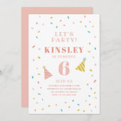 Sprinkles kinderen verjaardagsuitnodiging (Voorkant / Achterkant)