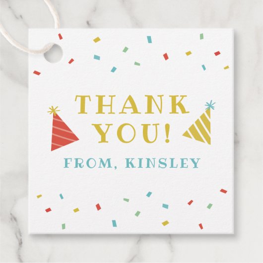 Sprinkles Kinderfeestje Bedankjes Labels (Voorkant)