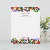 Sprinkles Letterhead Briefhoofd Sjabloon (Staand voorkant)