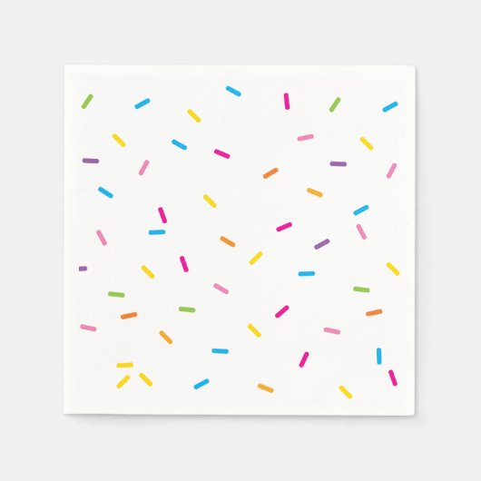 SPRINKLES modern schattig gepatenteerd kleurrijk f Servet (Voorkant)