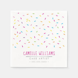 SPRINKLES modern schattig gepatenteerd kleurrijk f Servet