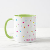 SPRINKLES modern schattig patroon kleurrijk Mok (Links)