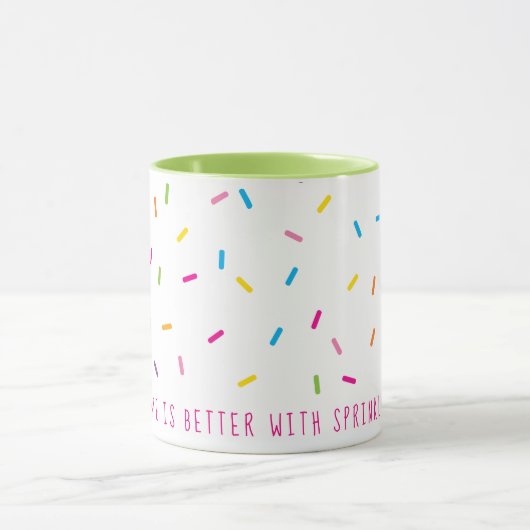SPRINKLES modern schattig patroon  kleurrijk Mok (Midden)