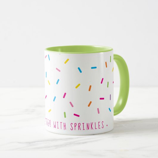 SPRINKLES modern schattig patroon  kleurrijk Mok (Voorkant rechts)