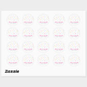 SPRINKLES modern schattig patroon kleurrijke parti Ronde Sticker (Vel)