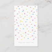 SPRINKLES modern schattig patroon kleurrijke parti Visitekaartje (Achterkant)