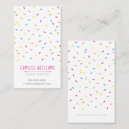 SPRINKLES modern schattig patroon kleurrijke parti Visitekaartje