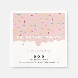 SPRINKLES moderne schattige vorst strooit blush Servet