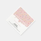 SPRINKLES moderne schattige vorst strooit blush Servet (Hoek)