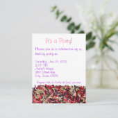 Sprinkles party-uitnodiging kaart (Staand voorkant)