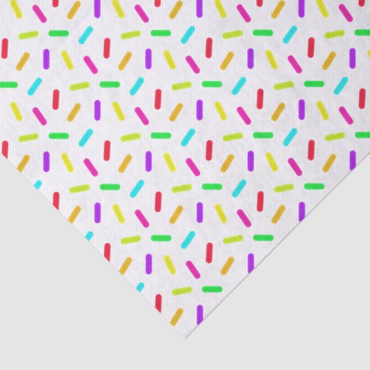 Sprinkles Patroon Kleurrijk Aangepast Tissuepapier (Detail)