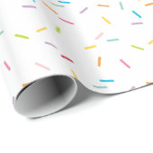 SPRINKLES patroon kleurrijke moderne regenboog Cadeaupapier (Rol Hoek)
