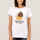 "Sprinkles Por Favor" Grappig Spanglish Ice Cream T-shirt (Voorkant)