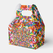 Sprinkles Rainbow Birthday Party Roze Hartelijk da Bedankdoosjes (Achterkant)