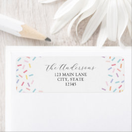Sprinkles Return Address Label