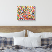 Sprinkles Stretched Canvas afdrukken (Insitu (Slaapkamer))