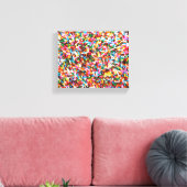 Sprinkles Stretched Canvas afdrukken (Insitu (Woonkamer))