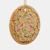 Sprinkles Sugar Cookie Realistic Food Kerstmis Keramisch Ornament (Rechts)