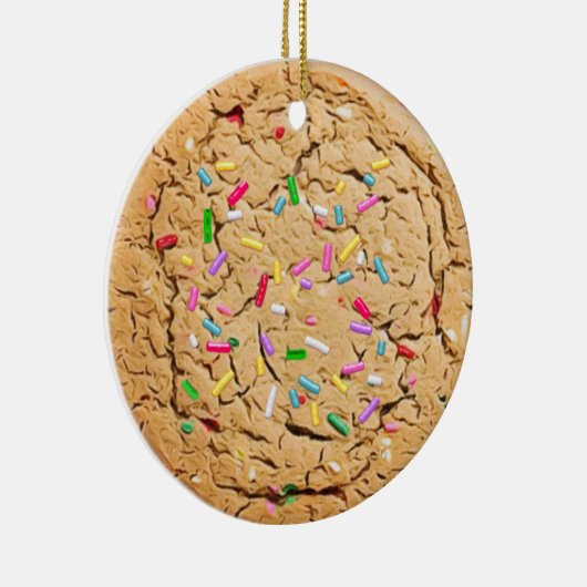 Sprinkles Sugar Cookie Realistic Food Kerstmis Keramisch Ornament (Rechts)