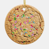 Sprinkles Sugar Cookie Realistic Food Kerstmis Keramisch Ornament (Voorkant)