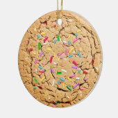 Sprinkles Sugar Cookie Realistic Food Kerstmis Keramisch Ornament (Links)
