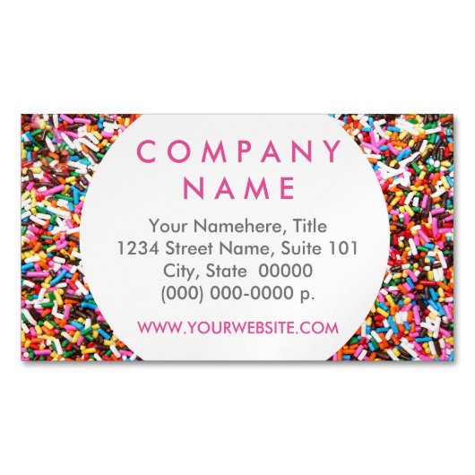 Sprinkles Visitekaartje Magnet Magneet (Voorkant)