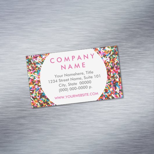 Sprinkles Visitekaartje Magnet Visitekaartje Magneet (Voorbeeld)