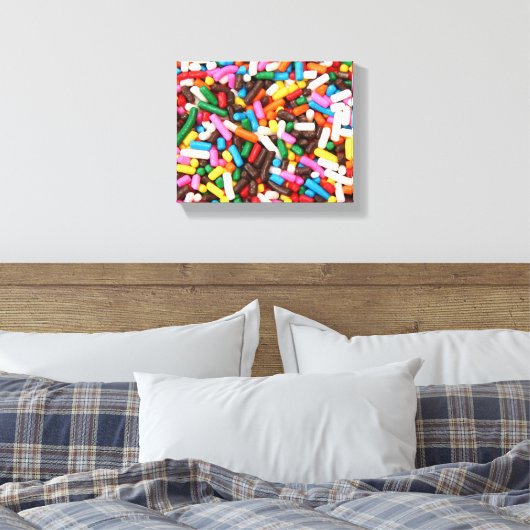 Sprinkles Wrapped Canvas (Insitu (Slaapkamer))