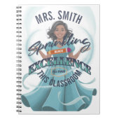 Sprinkling Black Excellence Personalized Journal Notitieboek (Voorkant)