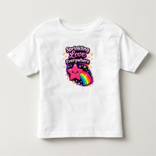Sprinkling Love Everywhere 2– Cute Toddler Gir Kinder Shirts (Voorkant)