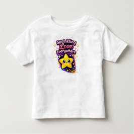 Sprinkling Love Everywhere 3– Cute Toddler Gir Kinder Shirts