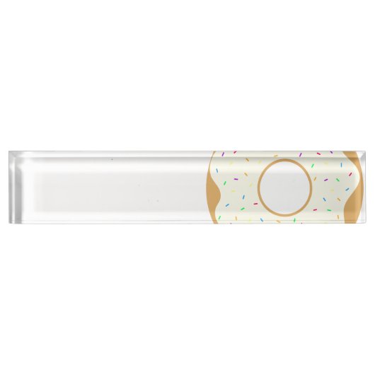 Sprinkly Donut Naambordje (Voorkant)