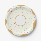 Sprinkly Donut Papieren Bordje (Voorkant)