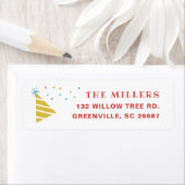 Sprinses children Birthday party return address Etiket (Insitu)