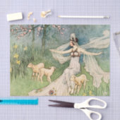 sprinses en schapenvlees tissuepapier (Craft)