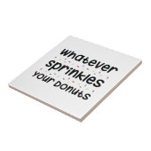 Sprinses je donuts tegeltje (Zijkant)