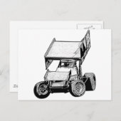 Sprint auto 1 briefkaart (Voorkant / Achterkant)