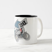 Sprint-auto Tweekleurige Koffiemok (Voorkant rechts)