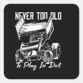 Sprint-auto Vierkante Sticker (Voorkant)