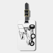 Sprint autocontour bagagelabel (Voorkant verticaal)