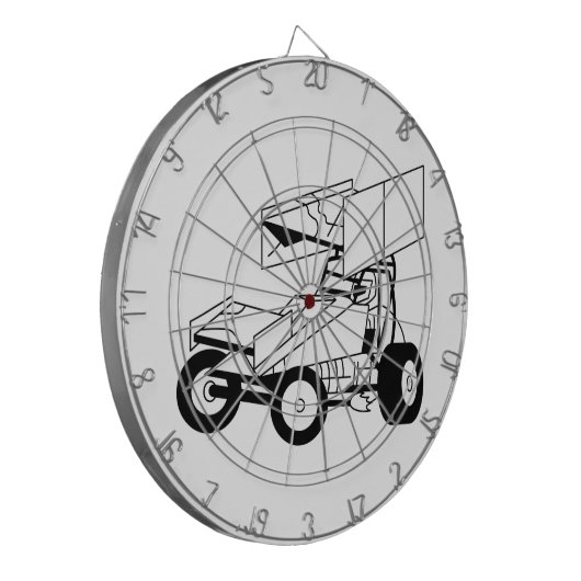 Sprint autocontour dartbord (Voorkant Links)