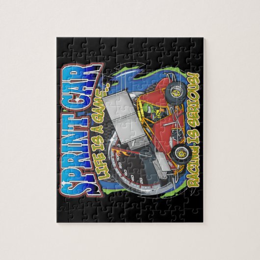 Sprint-autoleven Legpuzzel (Verticaal)