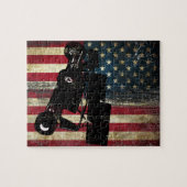 Sprint Car American Flag Puzzle Legpuzzel (Horizontaal)