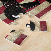 Sprint Car American Flag Puzzle Legpuzzel (Zijkant)