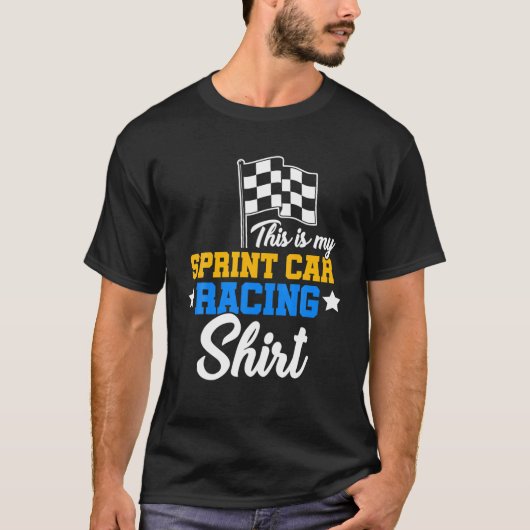 Sprint Car Racing Proud Race Track Racer T-shirt (Voorkant)