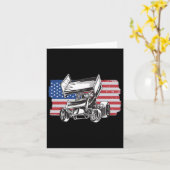Sprint Car Racing Usa Flag Kaart (Gele Bloem)