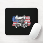 Sprint Car Racing Usa Vlag  Muismat (Met muis)
