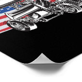 Sprint Car Racing Usa Vlag Poster (Hoek)