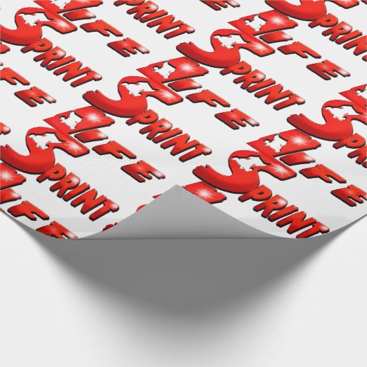 Sprint Life Red Cadeaupapier (Hoek)
