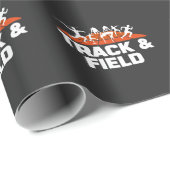 Sprint Long Jump Athlete volgen en vellen Cadeaupapier (Rol Hoek)